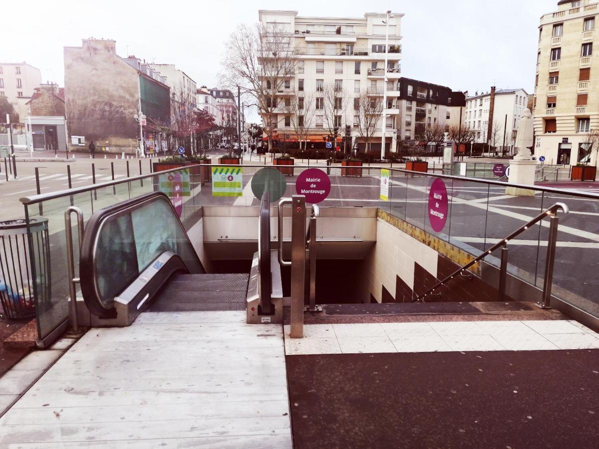 Studio Situe Dans Un Quartier Calme Et Residentiel A Montrouge A Seulement 2 Minutes Du Metro Экстерьер фото